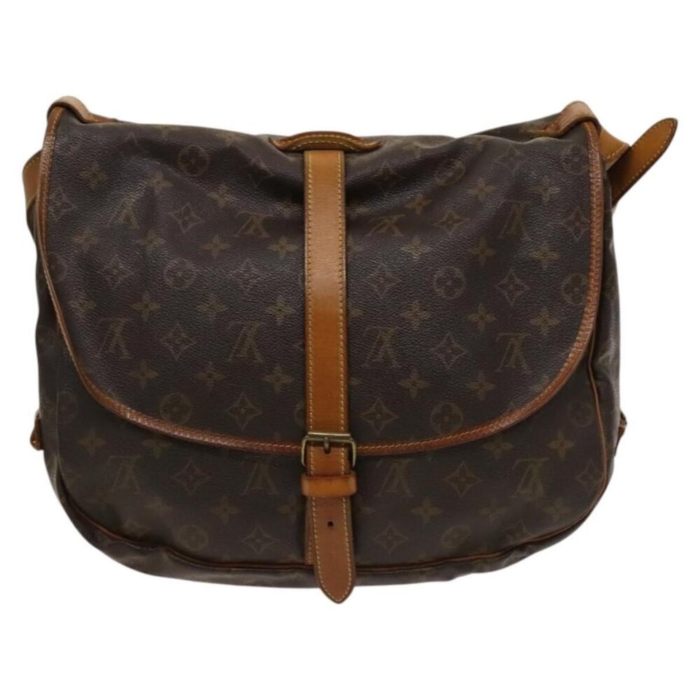 Authentic LOUIS VUITTON Monogram Saumur 35 Shoulder Bag M42254 LV - Picture 9 of 16